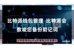 比特派钱包管理  比特派会教唆您备份助记词