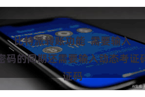 比特派转账功能  需要输入密码的同期还需要输入动态考证码